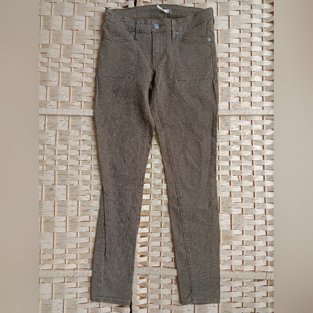 Levi's 711 Skinny Army Green Skinny Jeans 25 XS 0